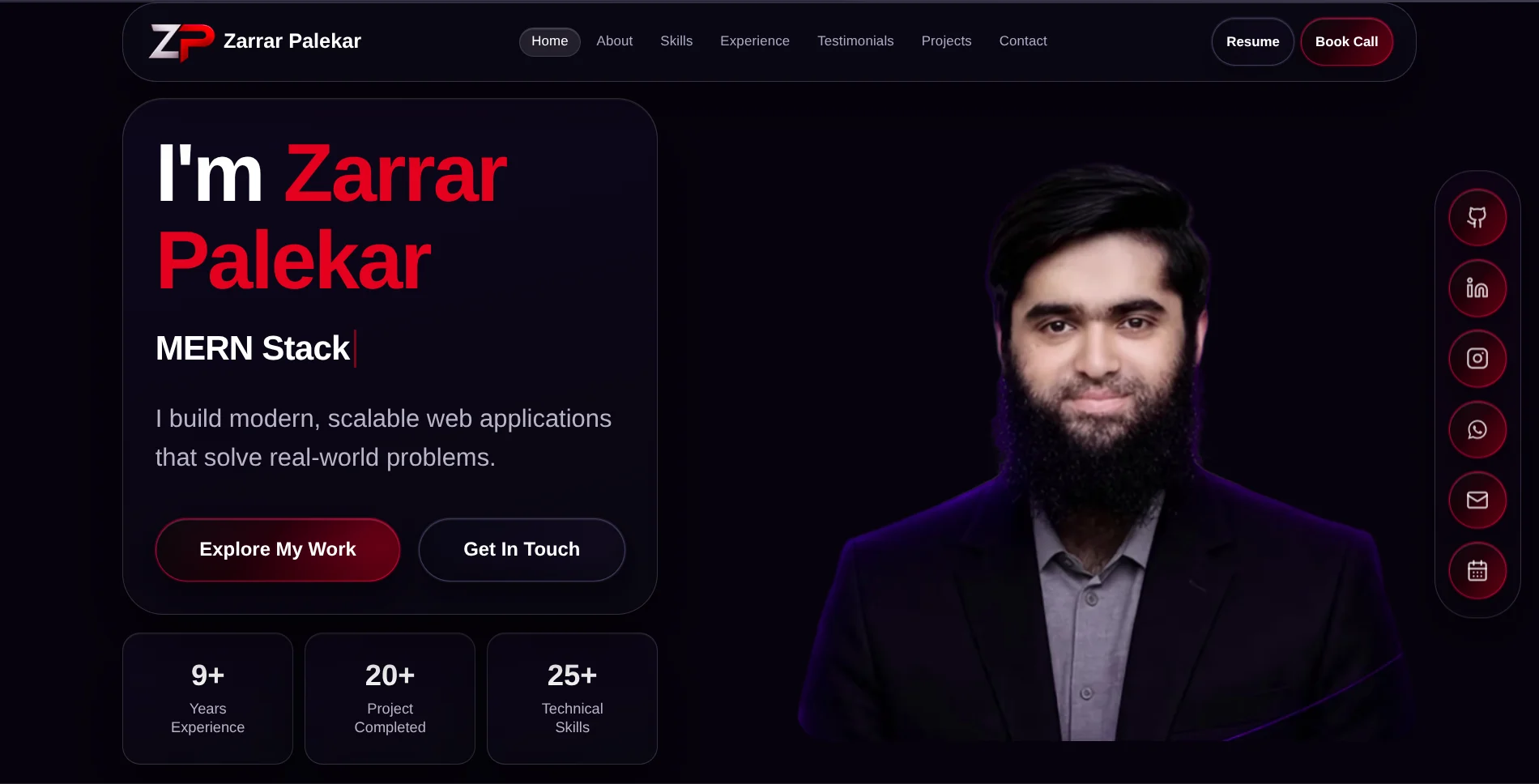 Zarrar Palekar Portfolio design case study